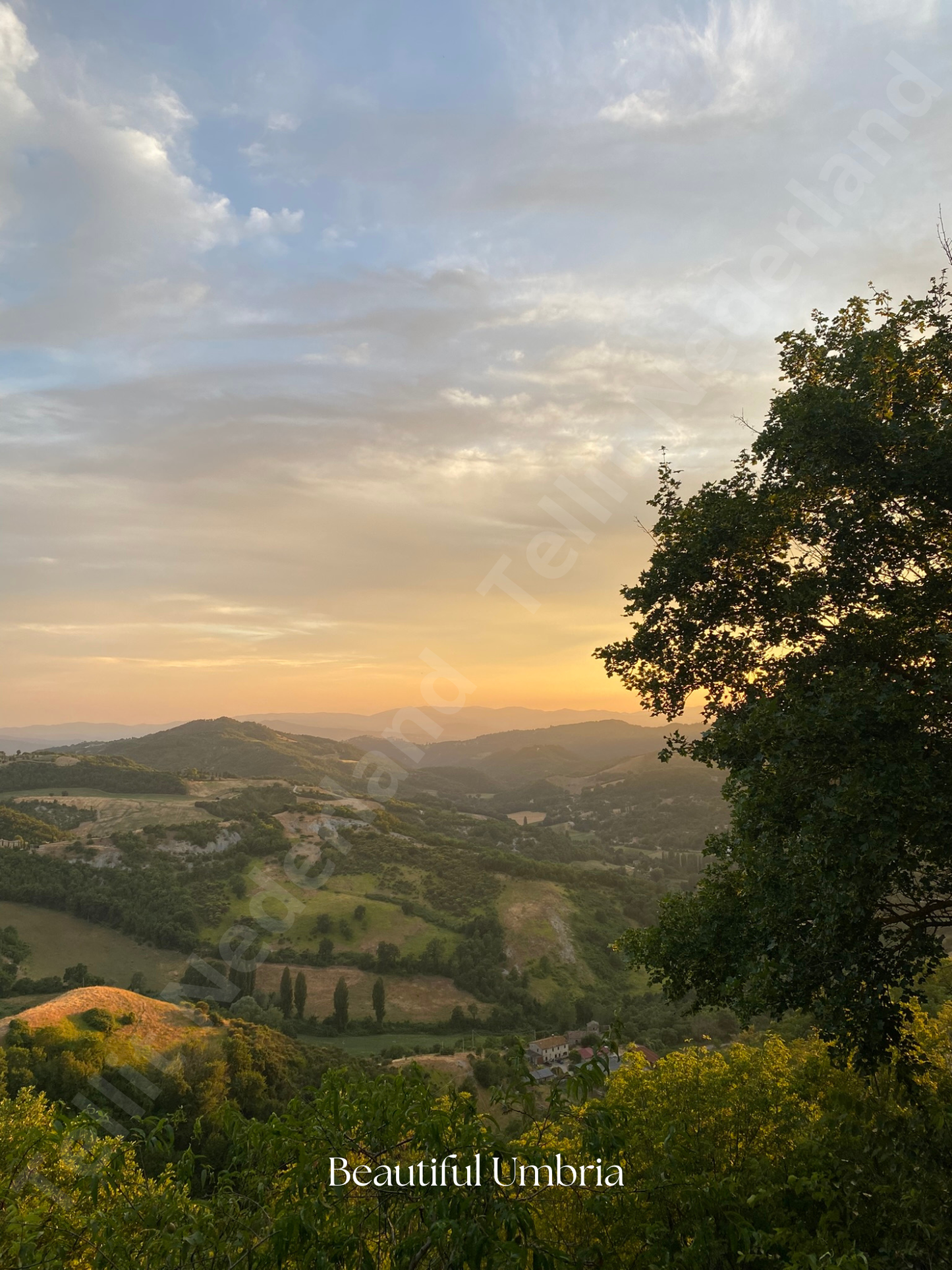 italiaans landschap Umbrie