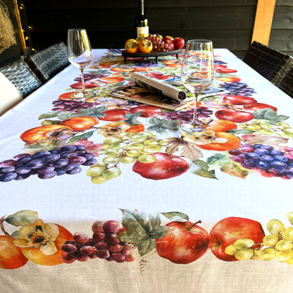 Italiaans katoenen tafelkleed Cachi kaki