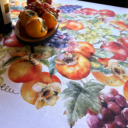 Italiaans tafelkleed Cachi - katoen - design met fruit