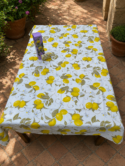 Nappe italienne Limoni 3 - coton - motif citrons