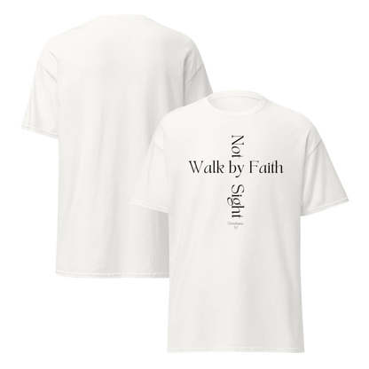 Tellon Unisex Classic Tee | Walk by Faith cross