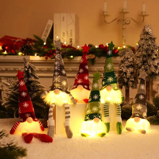 Glowing Gnome kerst poppetjes