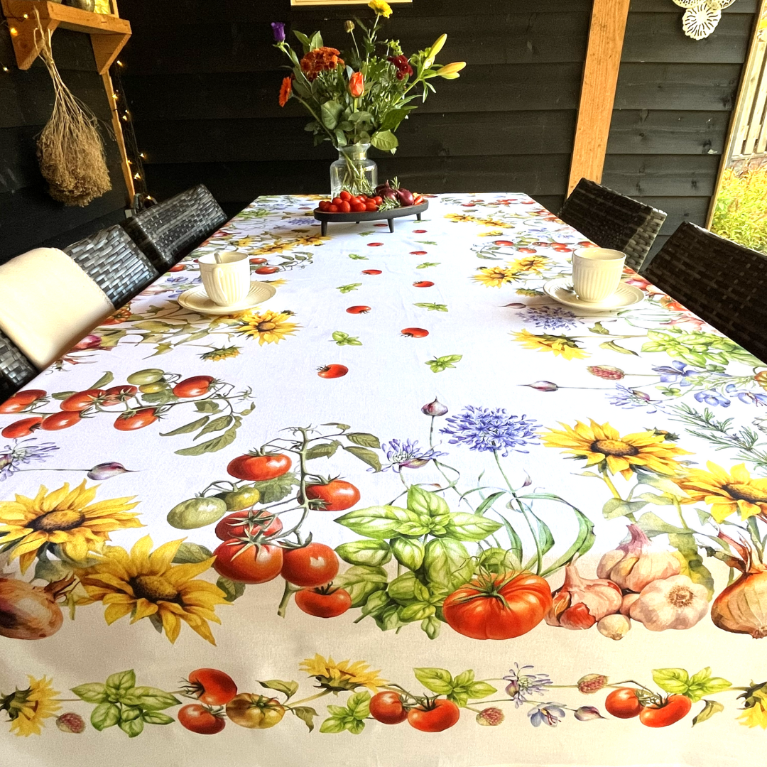 Italiaans katoenen tafelkleed Girasol zonnebloem