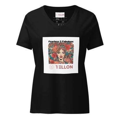 T-shirt col V Tellon | Intrépide et fabuleux