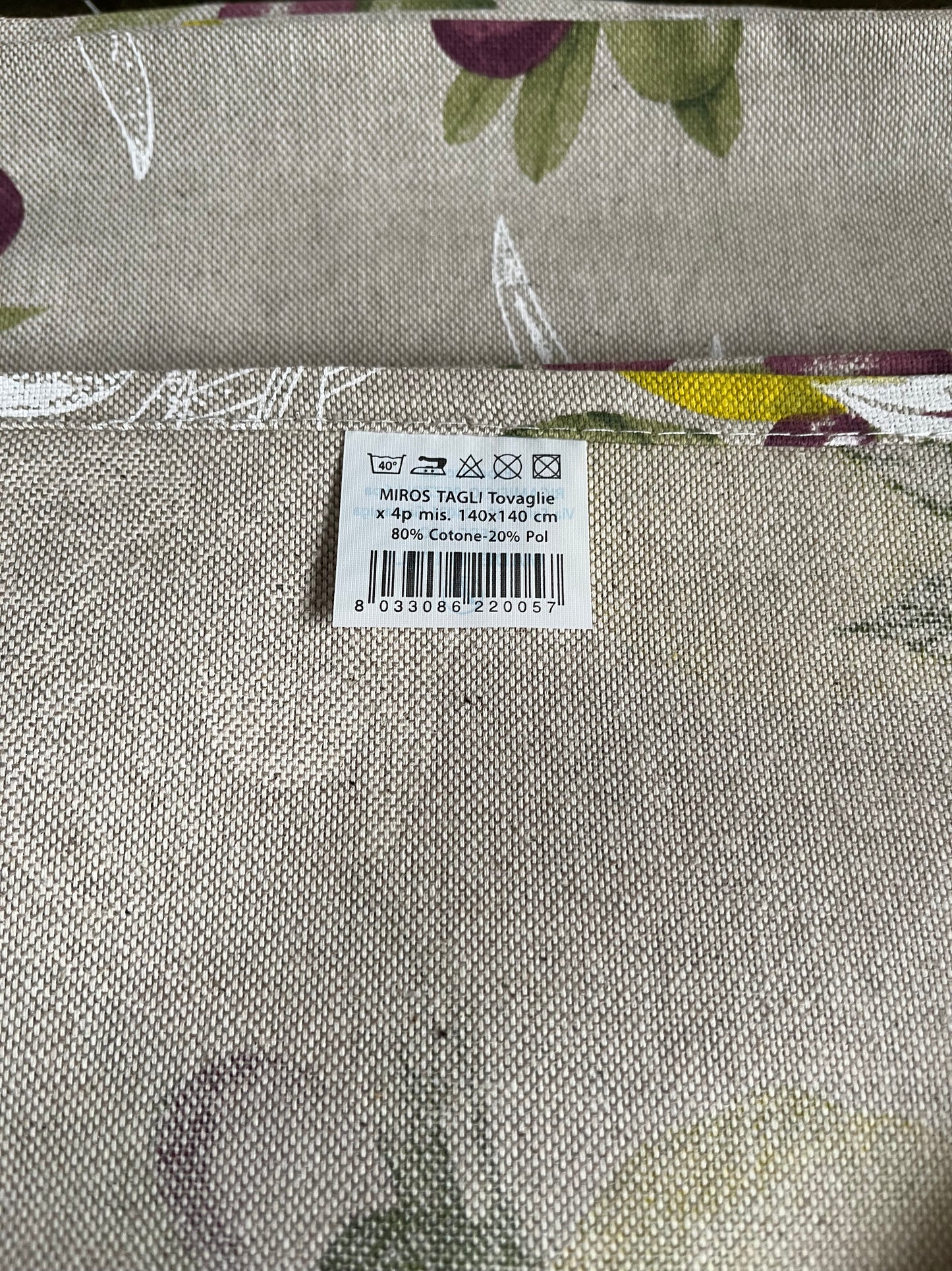 Tafelkleed - Limone e Olive vierkant