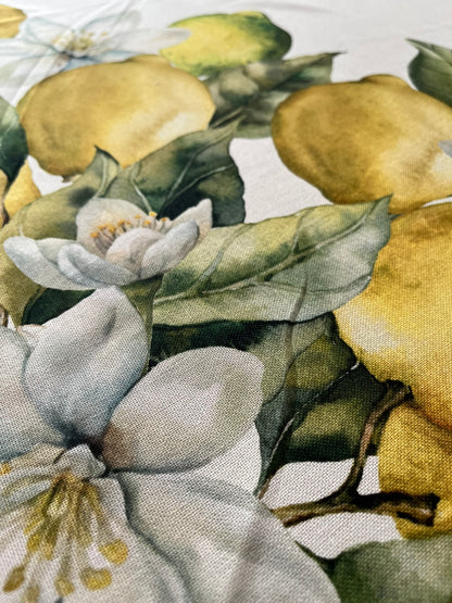 Italienische Tischdecke Limoni 2 - Baumwolle - Design mit Zitronen