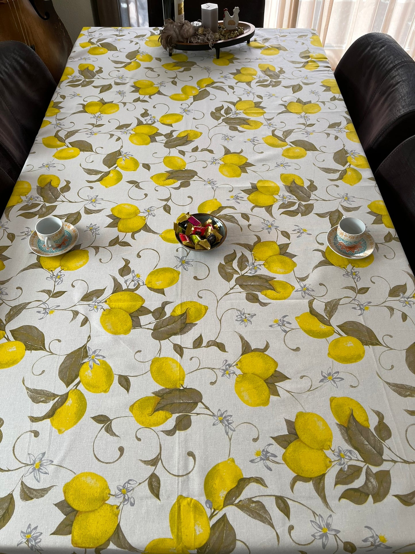 Nappe italienne Limoni 3 - coton - motif citrons