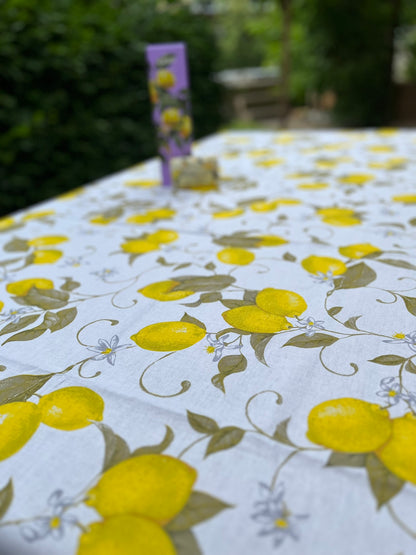 Nappe italienne Limoni 3 - coton - motif citrons