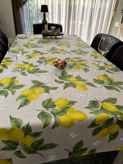 Nappe italienne Limoni 4 - coton - motif citrons