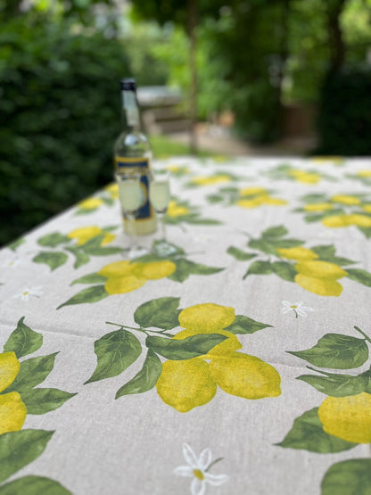 Nappe italienne Limoni 4 - coton - motif citrons