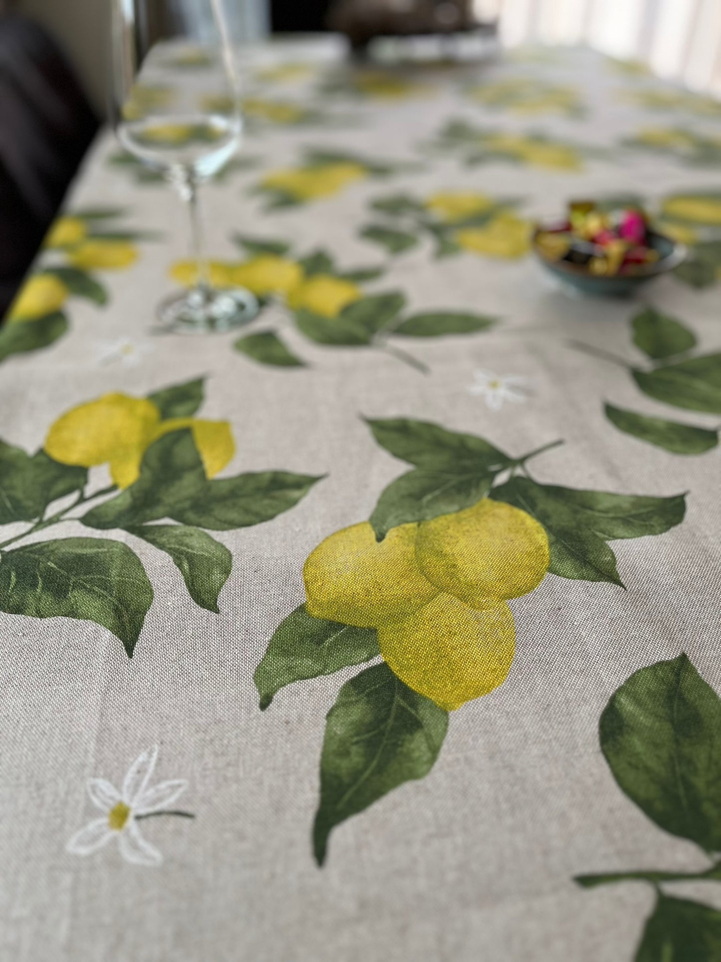 Nappe italienne Limoni 4 - coton - motif citrons