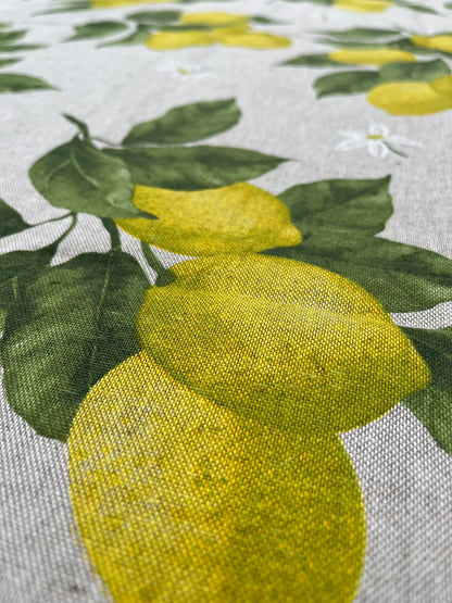 Nappe italienne Limoni 4 - coton - motif citrons