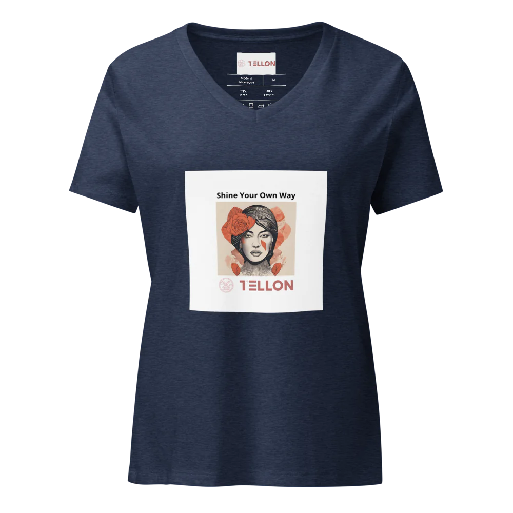 Tellon V-Neck T-Shirt | Shine Your Own Way