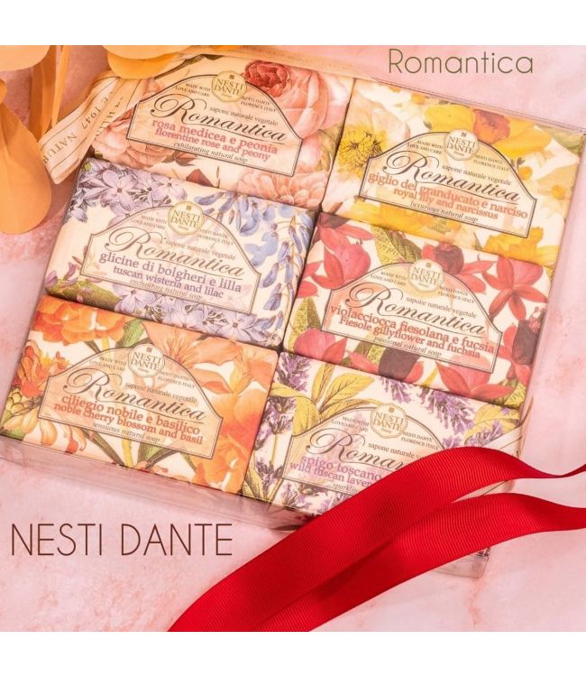 Nesti Dante Romantica Geschenkset Seife 6x150g
