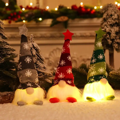 Glowing Gnome kerst poppetjes