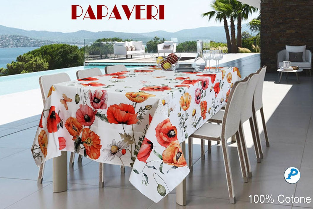 Tafelkleed - Papaveri