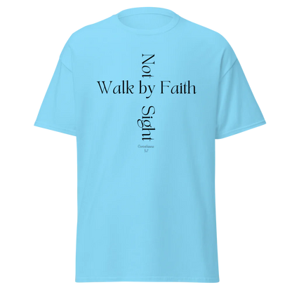 Tellon Unisex Classic Tee | Walk by Faith cross