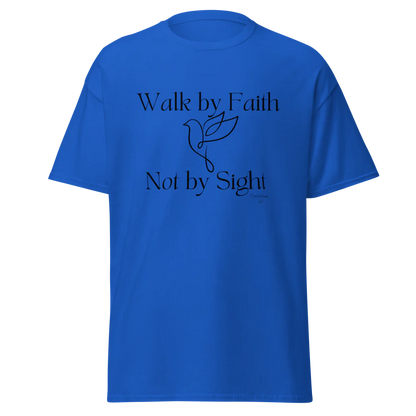 Tellon Unisex Classic Tee | Walk by Faith dove