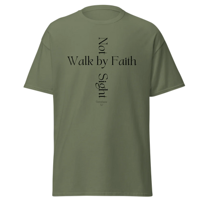 Tellon Unisex Classic Tee | Walk by Faith cross