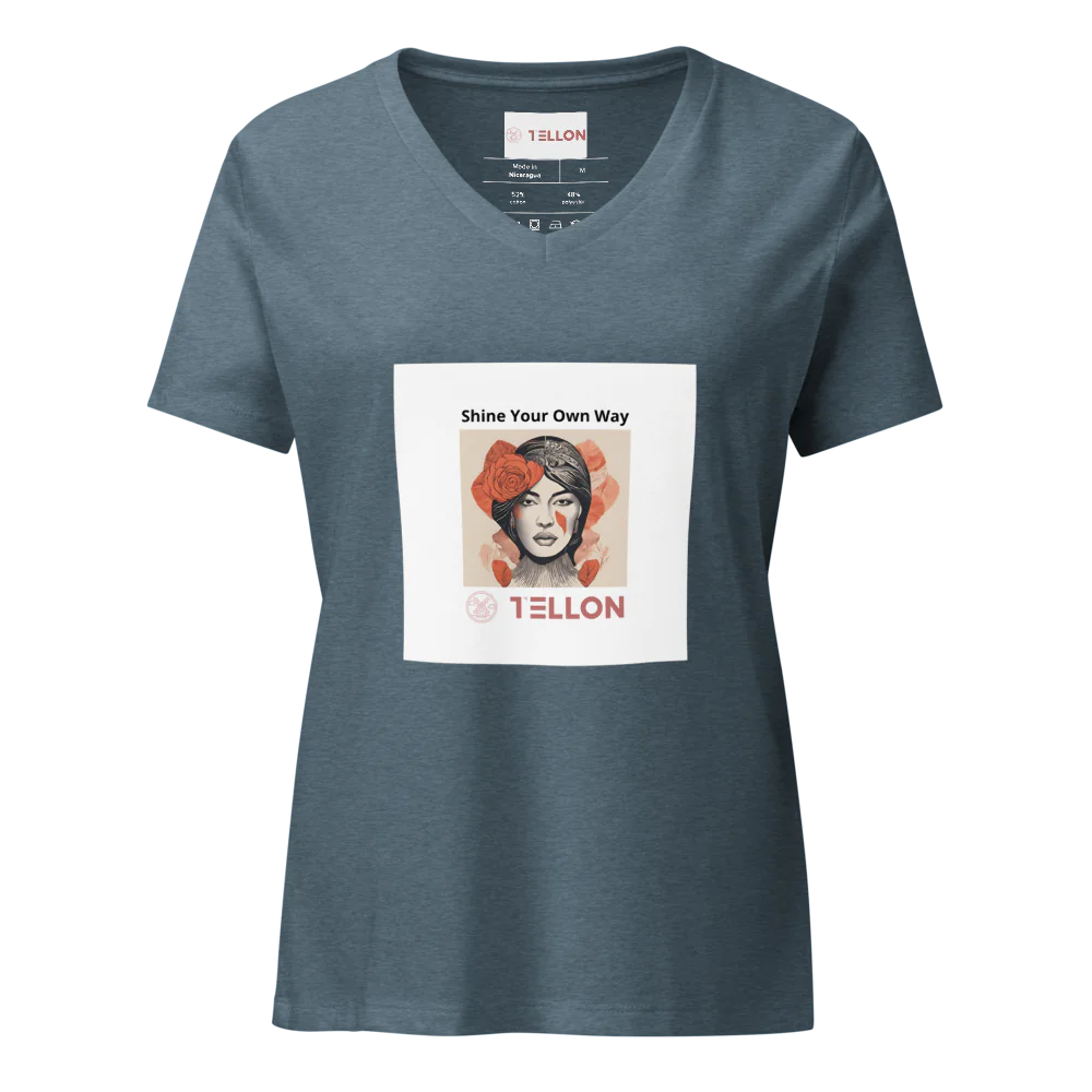 Tellon V-Neck T-Shirt | Shine Your Own Way