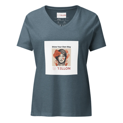 Tellon V-Neck T-Shirt | Shine Your Own Way