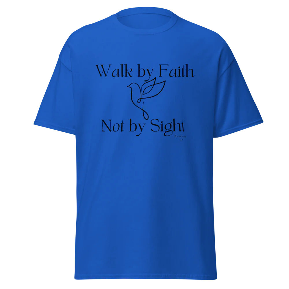 Tellon Unisex Classic Tee | Walk by Faith dove