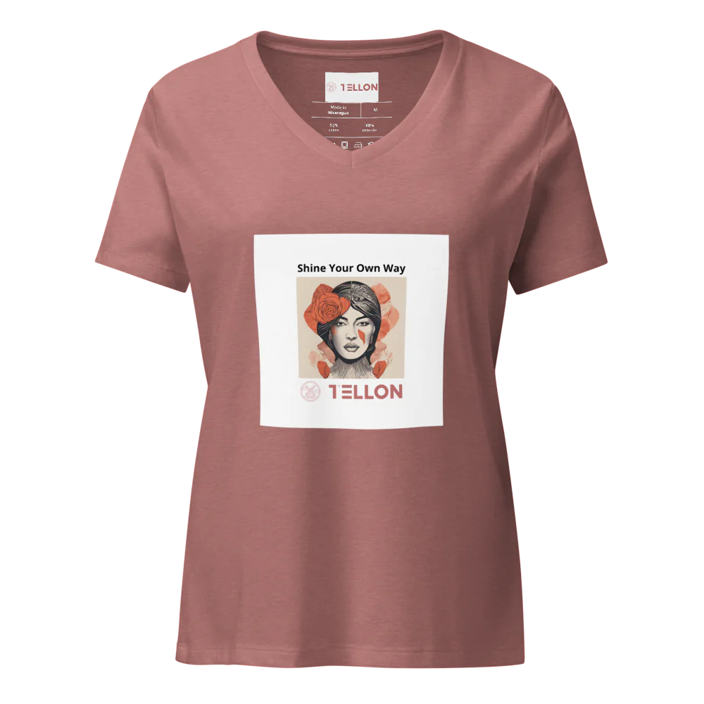 Tellon V-Neck T-Shirt | Shine Your Own Way