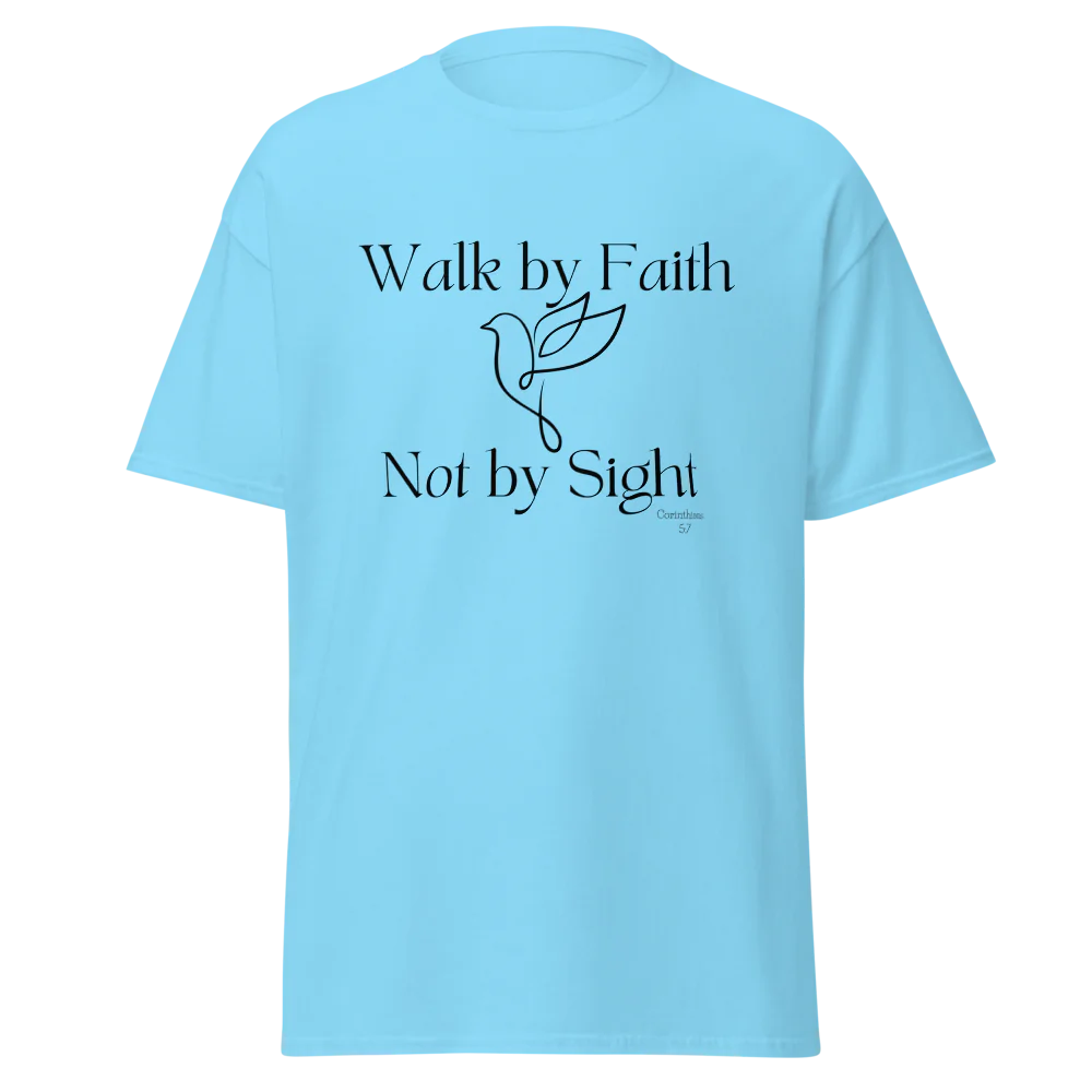 Tellon Unisex Classic Tee | Walk by Faith dove