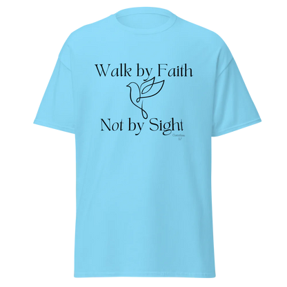 Tellon Unisex Classic Tee | Walk by Faith dove