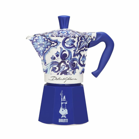 Italiaanse Koffiepot Bialetti MOKA D&G Blauw Aluminium 6 Kopjes