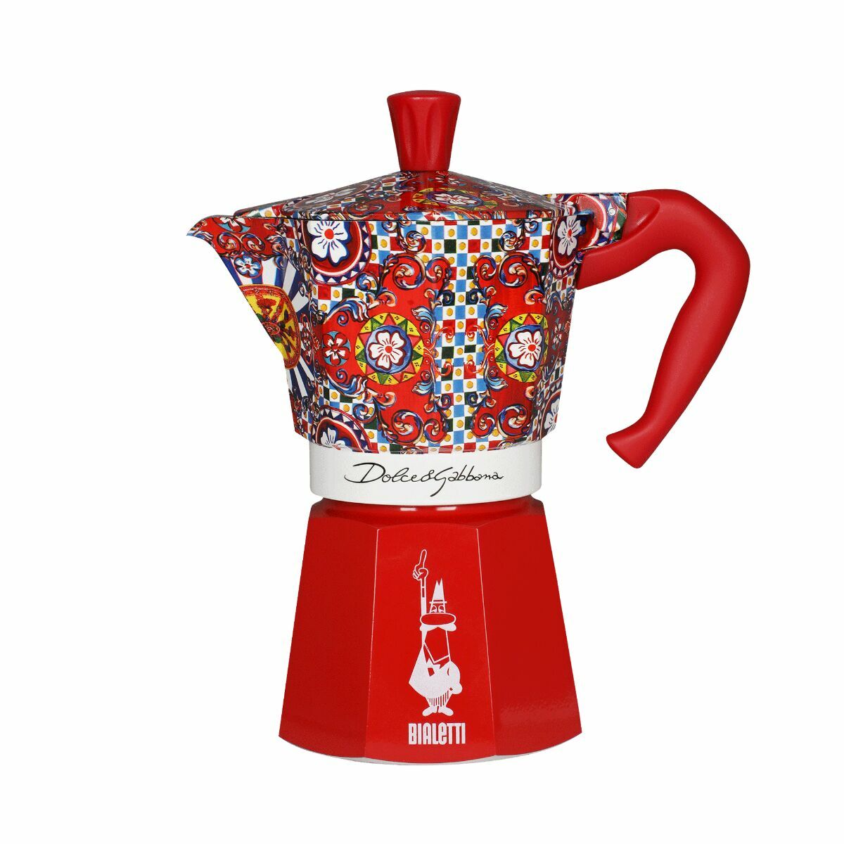 Italiaanse Koffiepot Bialetti MOKA D&G Rood 6 Kopjes