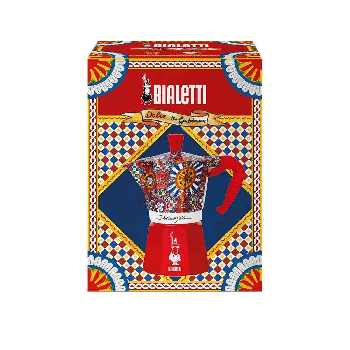 Italiaanse Koffiepot Bialetti MOKA D&G Rood Aluminium 6 Kopjes