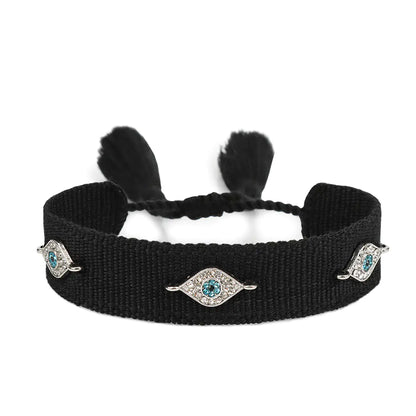Gewebtes Armband „Lucky Blue Eyes“