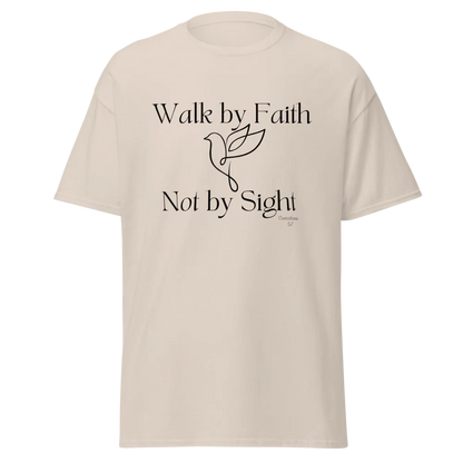 Tellon Unisex Classic Tee | Walk by Faith dove