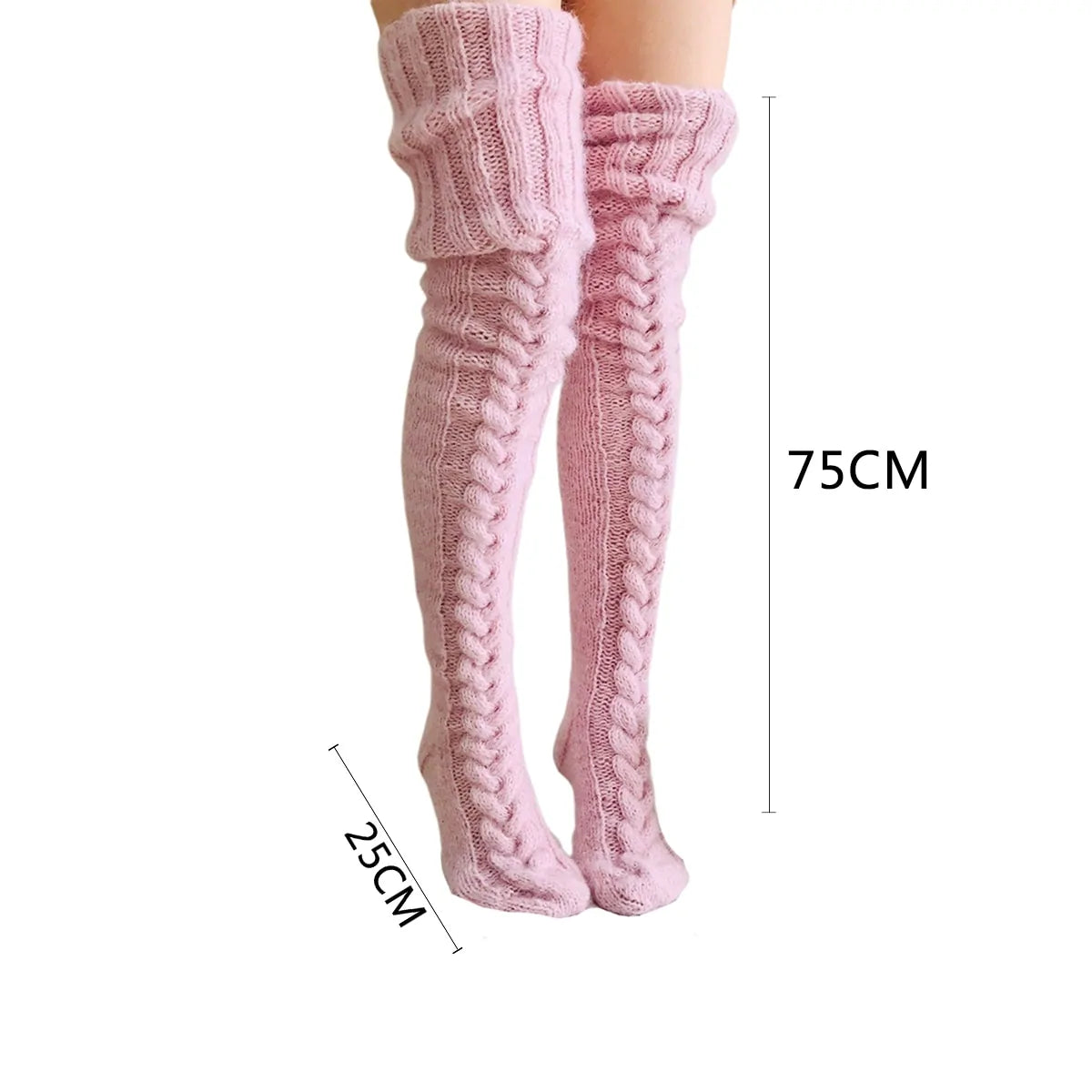 Nora's Cozy Winter Knee Socks