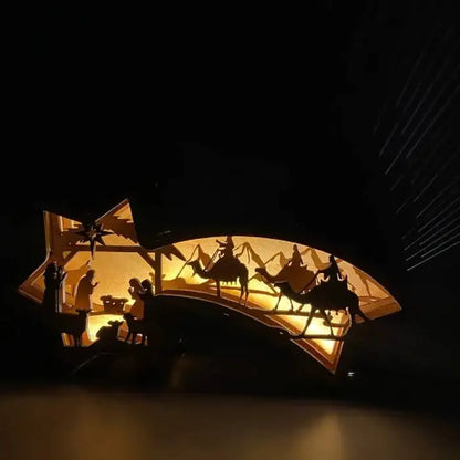 Lampes à étoiles en bois