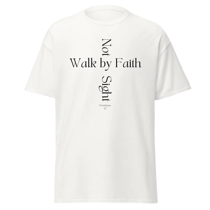 Tellon Unisex Classic Tee | Walk by Faith cross