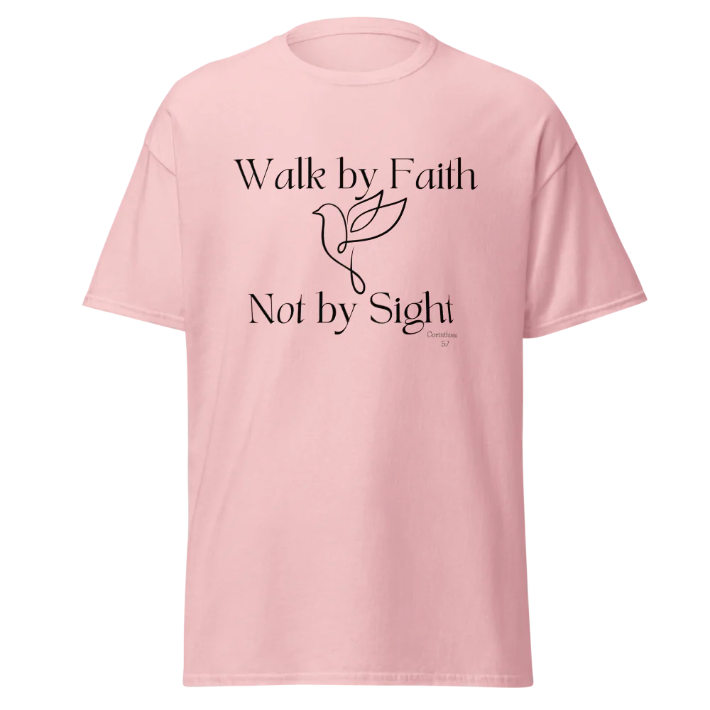 Tellon Unisex Classic Tee | Walk by Faith dove
