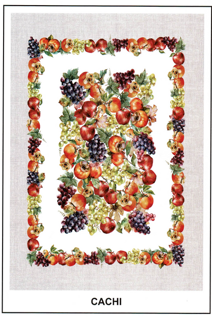 Italiaans tafelkleed Cachi - katoen - design met fruit