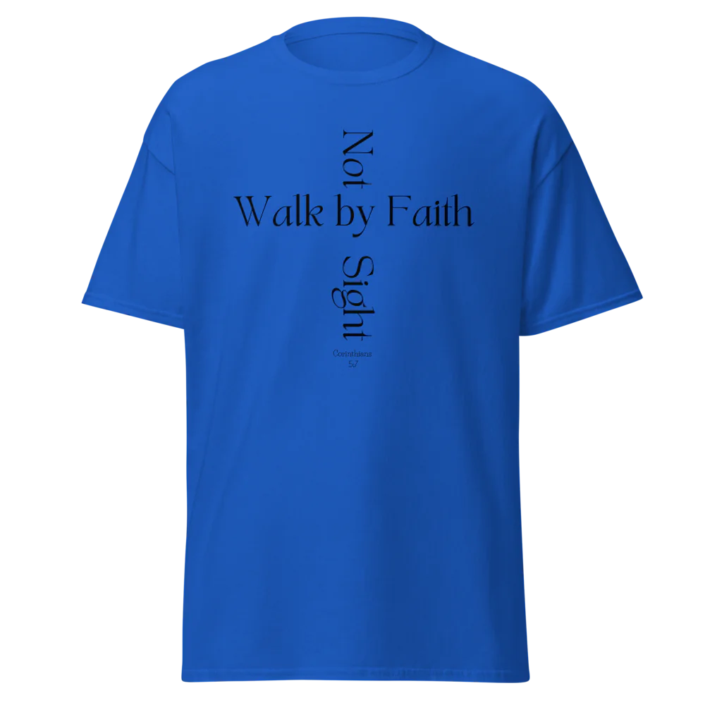 Tellon Unisex Classic Tee | Walk by Faith cross