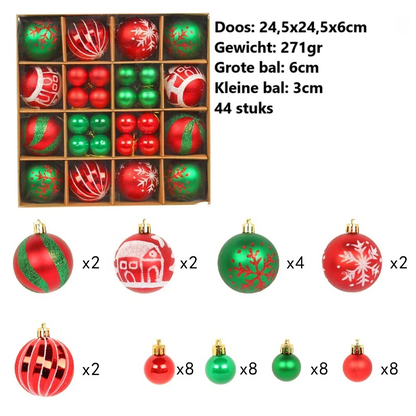 Mélange de boules de joyeux Noël