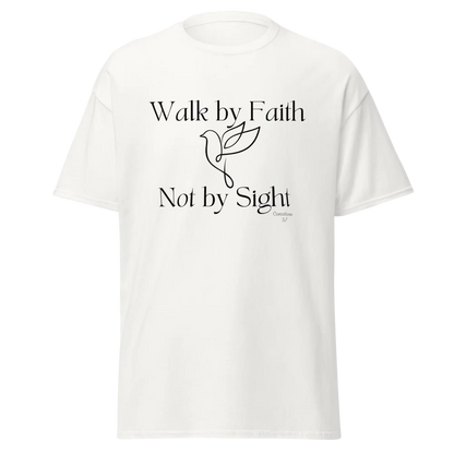 Tellon Unisex Classic Tee | Walk by Faith dove