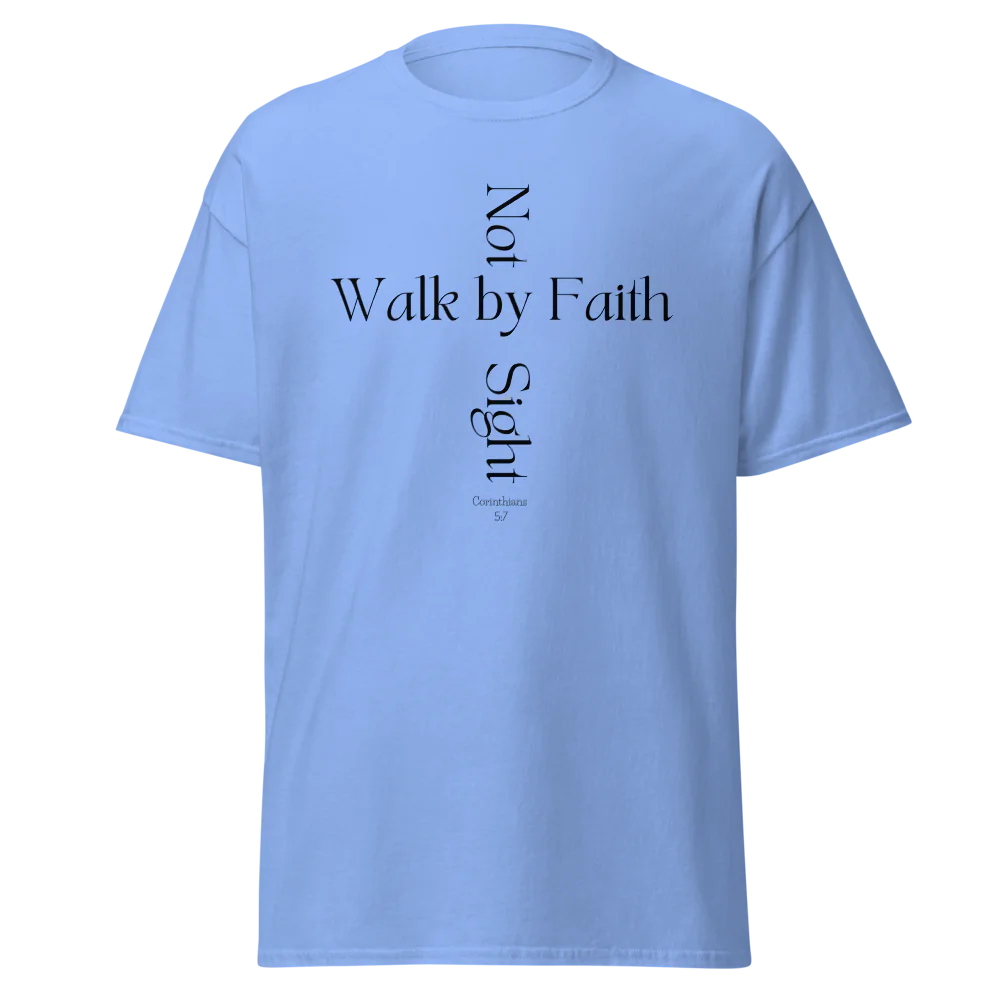 Tellon Unisex Classic Tee | Walk by Faith cross